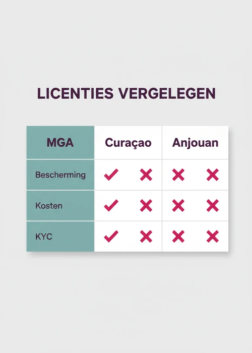 Overzicht van legale en buitenlandse casino's met verschillende licenties