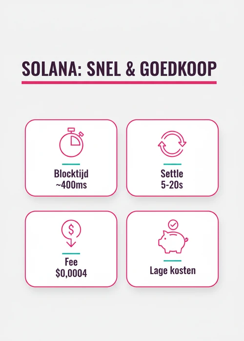 Illustratie van Solana blockchain-technologie met casino-elementen, symboliserend snelle en goedkope transacties
